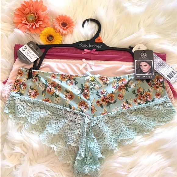 Daisy Fuentes Intimates 3 Pack Microfiber Perfect Fit Hipster Panties - Picture 4 of 11